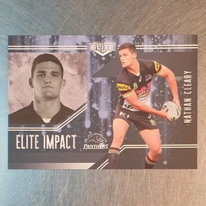 Tarjeta NRL Elite Impact Nathan Cleary 2017 EI 41/64 Penrith Panthers Inserto - Imagen 1 de 2