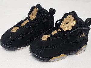 Nike Air Jordan True Flight Baby Size 8C Black Athletic Shoe Sneakers 343797-070 - Picture 1 of 15