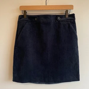 Banana Republic Marine Cord A-Linie Rock Größe 4 Taschen adrett klassisch - Bild 1 von 7