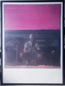 Stampa litografica vintage Mark Rothko Foundation 1981 2a edtn 41x31 pollici senza titolo 1953 - Foto 1 di 18