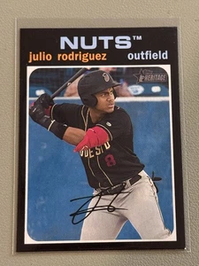 2020 Topps Heritage Minor League Julio Rodriguez Seattle Mariners - Foto 1 di 2