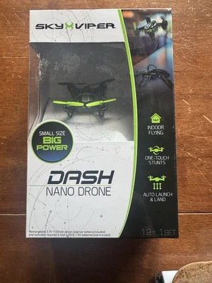 Sky Viper Dash Nano Drone Indoor Auto Hover Stunts 2.4GHz New in Box - Image 1 of 3