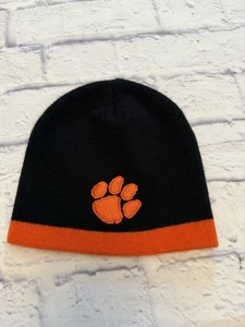 Gorro Clemson Tigers logotipo delantero y trasero negro y naranja - Imagen 1 de 4