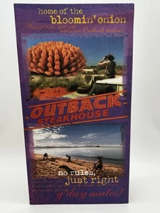 Menu From Your Favorite Restaurant OUTBACK STEAKHOUSE Steak House no rules just - Picture 1 of 9