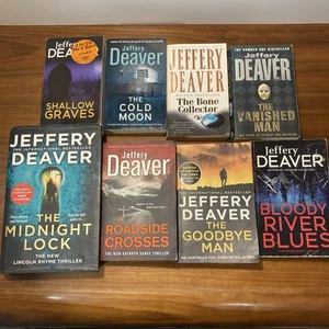 Jeffrey Deaver  8 x Book Bundle Thriller Suspense Crime Free Post  - Picture 1 of 4