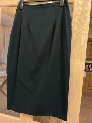 Talla 16 PERO LEER Falda Negra Evans Essence Vintage Con Espalda Dividida Nueva Sin Etiquetas Sin Usar Foto 1 de 4