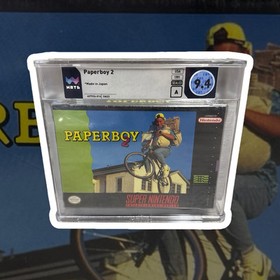 1st Print TOP POP Paperboy 2 9.4 A MIJ Super NES Nintendo SNES WATA CGC VGA PSA