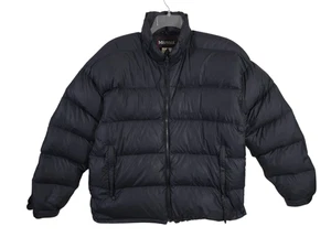 Chaqueta acolchada de plumón de ganso Marmot vintage negra para hombre talla grande - Imagen 1 de 20