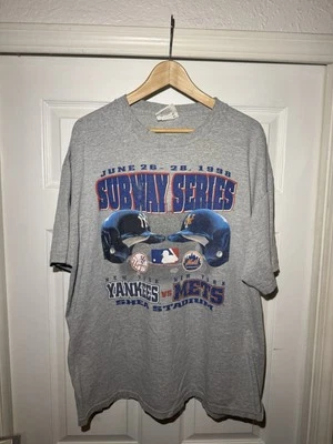 Camiseta de colección 1998 Yankees Mets Subway Series Shea Stadium 2XL Foto 1 de 4