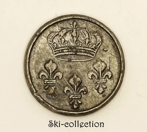 Bouton d'Administration- Louis XVIII°. Restaurations (1815-1830) France. 25 mm - Picture 1 of 3