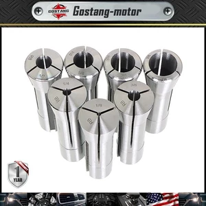 7 Piece R8 Fractional Collet Set 1/8" to 7/8" High Precision For Bridgeport - Picture 1 of 8