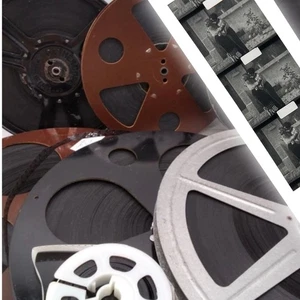 Lote de trabajo Patescopio 9,5 mm Película B&W 7 películas + 3 carretes de repuesto vintage blanco y negro - Imagen 1 de 24