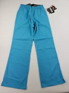 NEW Dickies Baby Blue Scrub Pants Size Small | Elastic Waist | 30" Inseam 53102 - Picture 1 of 10