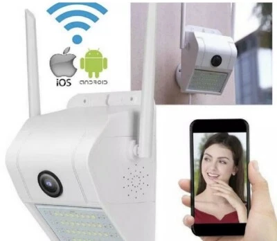 TELECAMERA ESTERNA LUCE LED SOLARE SENSORE DI MOVIMENTO WI-FI TELECAMERE ESTERNE - Immagine 1 di 4