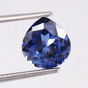 A+ Natural Flawless Ceylon Blue Sapphire Loose Heart Cut Gemstone 6x6 MM - Imagen 1 de 4