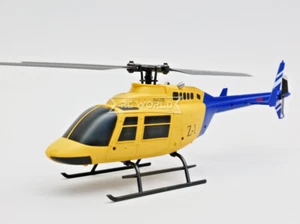 RC Helicopter MICRO BELL 206 W/ Gyro Stabilization 4CH 2.4ghz-RTF-*YELLOW* - Picture 1 of 17