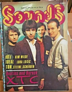 SOUNDS 4-1982- XTC Kim Wilde Ideal Lora Logic Ton, Steine Scherben - Bild 1 von 1