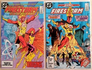 NM 9.2 2 Lot FURY OF FIRESTORM ORIGINS CROSS OVER LEGEND THE HAWK DC Ausgabe 22 56 - Bild 1 von 3