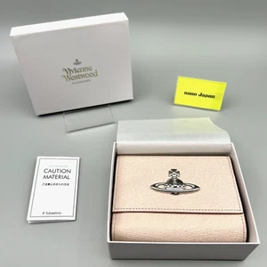 Vivienne Westwood 3218C92P EXECUTIVE Clasp Bifold Wallet Pink Limited New Japan - Picture 1 of 18