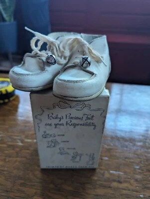 American Felt Company Trimfoot Bebé Ciervo Zapatos Infantiles #4420 Creeper 1 N DE COLECCIÓN Foto 1 de 4