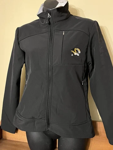 NWT Columbia Missouri TIGERS 3 Pocket Full Zip WOMENS Jacket Small Cute MIZZOU Cover