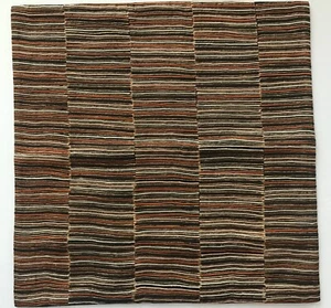 Crate & and Barrel NICOLETTE 18" PILLOW COVER-Chocolate/Rust/Gold- NEW -NWOT - Picture 1 of 4