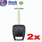 2x 2b Remote Car Key Shell Fob Suitable For Holden Astra Ts Vectra Jr Js Hu43