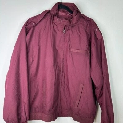 Vintage Men's Haband Windbreaker Jacket Maroon XL - Image 1 of 4