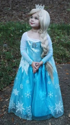 Disney Store Deluxe Elsa Frozen Costume size 10 - Image 1 of 4