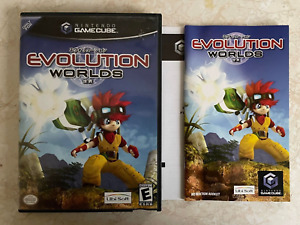 Evolution Worlds (Nintendo GameCube, 2002) Case & Manual ONLY NO GAME