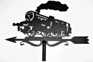 Steam Engine Mini Weathervane Steel Wall Mount Powder Coated House Rooftop - Picture 1 of 2