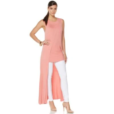NUEVO CON ETIQUETAS~NENE by Nene Leakes ROSA ROSA Tejido Cruzado Maxi Túnica Top y Cami~SM~532-225 Foto 1 de 4