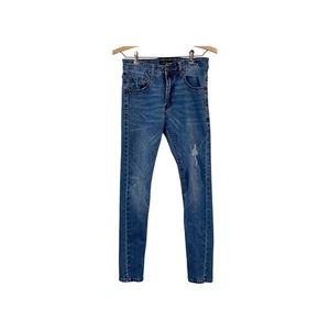 Jeans uomo Aeropostale blu denim super skinny dettagli invecchiati taglia 28x30 - Foto 1 di 8