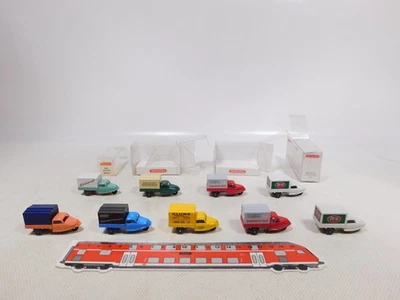 Wiking 1:87 H0 9X Goli Dreirad 841 Persil Eildienst Ecc Mint +4X Box #EG695-0,5 - Immagine 1 di 4