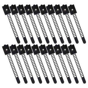 25 Pcs Cable Tie Clips Adhesive Reuseable Ties Desk Holder Cord Management - Afbeelding 1 van 12
