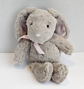 PBK Pottery Barn Kids grauer Hase Kaninchen Plüschtier rosa Schleife Stofftier 12 Zoll - Bild 1 von 9