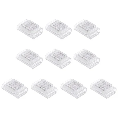 10 Pcs 5 Pin Wire Connectors 22-20 AWG No Strip Insulation Piercing Clips - Image 1 of 4