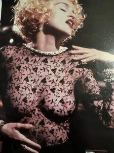Madonna Almost Naked , See Through One Page Magazine Ad - Picture 1 of 1