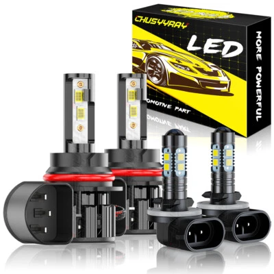 for Nissan Quest 2000-2002 9007 LED Headlight Hi/Low + 881 Fog Light Bulb Combo - Image 1 of 4