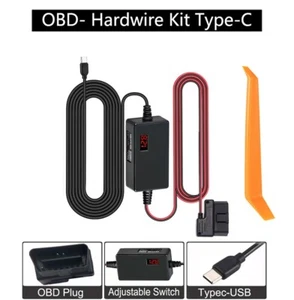 Dash Cam OBD Hardwire Kit Stromkabel Typ-C USB C Port 10 Fuß 12 V-24 V auf 5 V für Das - Bild 1 von 12