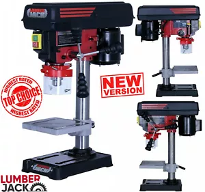 Lumberjack Pillar Drill Press 5 Speed 300W Motor & 13mm Chuck 240v Bench Top - Picture 1 of 11