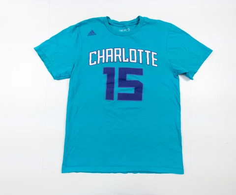 Charlotte Hornets Shirt Adult Medium Blue Kemba Walker #15 NBA Basketball Adidas Cover