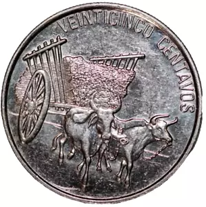 1991 DOMINICAN REPUBLIC - 25 Centavos - Collectible Beautiful Uncirculated Coin - Picture 1 of 2