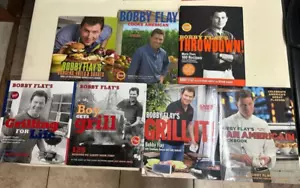 Lot of 7 Bobby Flay Collection Cookbooks Hardcover Boy Meets Grill +Food Network - Picture 1 of 2