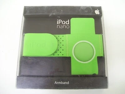 APPLE MA185G/A IPOD NANO ARMBAND ARM SPORT CASE BAND COVER GENUINE GREEN - Image 1 of 4