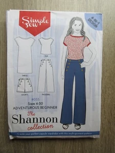 Simple Sew Sewing Pattern Dress Top Shorts Pants * Size 6 - 20 * T-Shirt Trouser - Picture 1 of 2