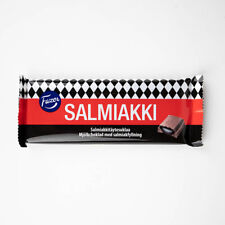 (69,50 EUR / kg) Salmiakki, Milchschokolade mit Salzlakritzfüllung, 100 Gramm