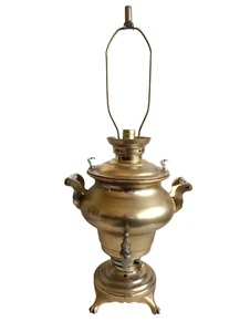 Lámpara urna de té tetera de latón dorado vintage BEEM Royal Samovar - Imagen 1 de 24
