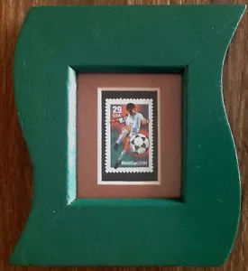 FRAMED AND MATTED UNITED STATES UNUSED 1994 POSTAGE STAMP FOR WORLD CUP SOCCER - Foto 1 di 2
