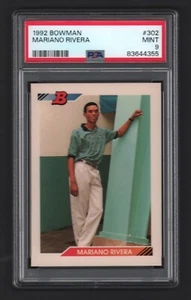 Mariano Rivera Yankees HOF 1992 Bowman #302 Rookie Card Rc PSA 9 (come nuova) x355 - Foto 1 di 2